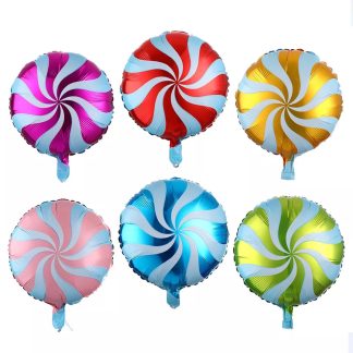 Globos Semi-Redondos Caramelos Foil