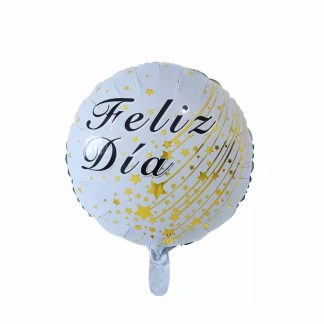 Globo Foil Feliz Día Fondo Blanco