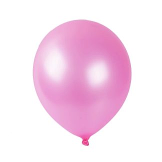Globo Látex Rosa Metalizado Especial Baby Shower