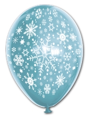 Globo Látex Copos de Nieve