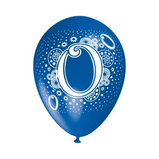 Surtido de Globos de Látex. Número 0 Cero
