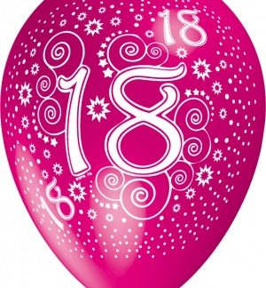 Surtido de Globos de Látex. Número 18 dieciocho