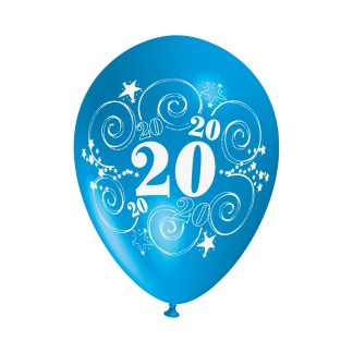 Surtido de Globos de Látex. Número 20 Veinte
