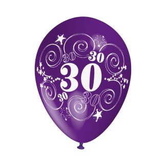 Surtido de Globos de Látex. Número 30 Treinta