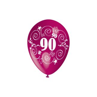 Surtido de Globos de Látex. Número 90 Noventa