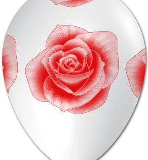 Globo Látex Rosas Flores